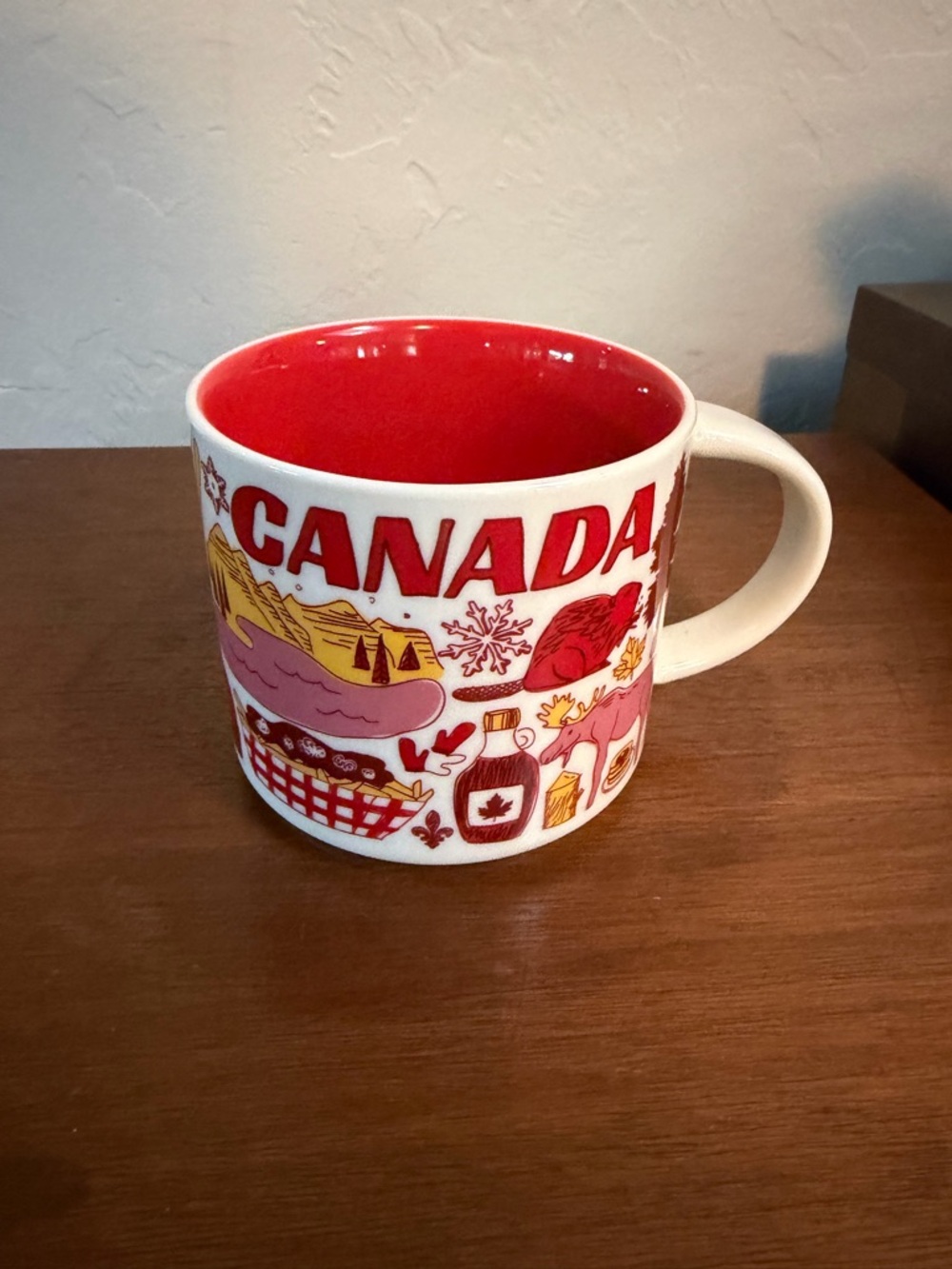 Starbucks Been There Series Canada Red Ceramic Coffee Mug - Souvenir Drinkware